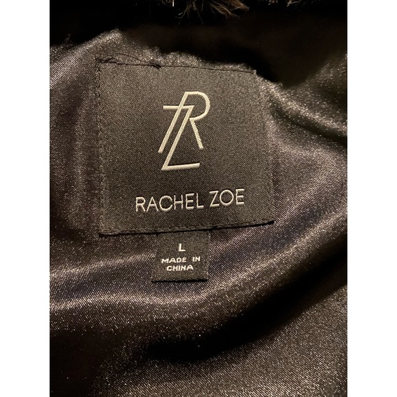 Rachel Zoe Faux Fur Striped Vest - Size Large - Vintage Inspired WC30 - Picture 7 of 9